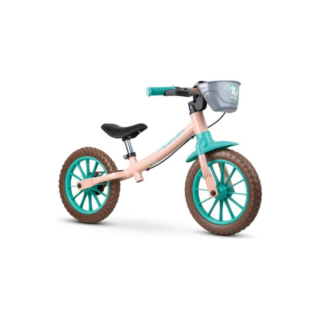 Bicicleta Infantil Aro 12 Sem Pedal Balance Bike Nathor Cor Love